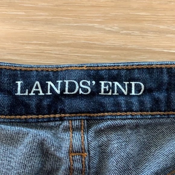 LANDS’ END STRAIGHT LEG FIT 2 Denim Jeans Blue Size 6 - Picture 6 of 12